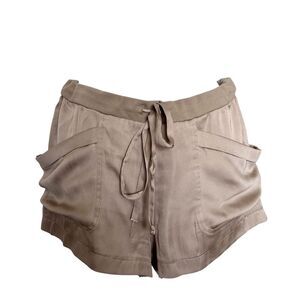 BCBG Max Azria Taupe Drawstring Shorts Small